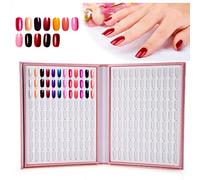Display Gel per Gel Unghie Libro della Tabella-Visualizza per Smalto per Unghie 216 Colori, Strumenti di Manicure di Facile Utilizzo, Unghie Bianca Che Mostra lo Scaffale per il Salone e l'uso (PINK)