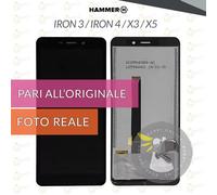 DISPLAY HAMMER IRON 3 / 4 / X3 / X5 SCHERMO LCD VETRO TOUCH SCREEN