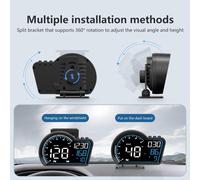 Display Head G16 HUD Velocità Contachilometri Orologio Digitale Universale A6T3