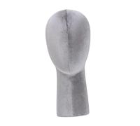 Ｚｉａｌｏｆｉ Display Head Mannequin Head Model Styling Display Hat Stand per le cuffie Salon, Grigio