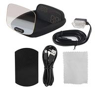 Display Head Up a grande schermo OBD GPS doppio di allarme velocità HUD per auto con immagini stereo per tutte le auto Nero 10,5x13x4,5 cm