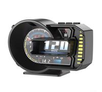 Display Head Up per auto con display LCD completo, OBD e GPS, combinazione di velocità, carburante, temperatura del motore, punteggi di guida e controllo gestuale per una guida più sicura (A590)