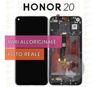 DISPLAY HONOR 20 YAL-L21 YAL-AL00 SCHERMO FRAME NERO LCD VETRO PARI A ORIGINALE
