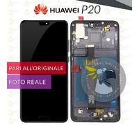 DISPLAY HUAWEI P20 EML-L09 EML-L29 SCHERMO LCD + VETRO TOUCH SCREEN + FRAME