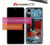 DISPLAY HUAWEI P30 OLED ELE-L09 ELE-L29 L04 SCHERMO FRAME BLU LCD VETRO