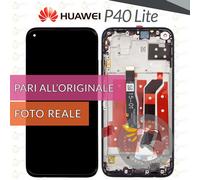 DISPLAY HUAWEI P40 LITE JNY-L21A LX1 LX2 SCHERMO FRAME LCD VETRO PARI ORIGINALE