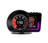 Display HUD For Auto Head Up Display OBD2 GPS Doppio Test Accelerato Calibro For Auto Tachimetro RPM Funzione Di Allarme Di Tensione
