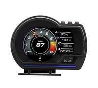 Display HUD per Auto, OBDⅡ + GPS Smart Gauge Tachimetro Strumento diagnostico per Auto Eliminazione del codice di Errore OBD Guida sicura Allarme guasto Computer