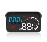 Display HUD per auto, Riloer Car Head Up Display Proiettore Tachimetro digitale con schermo HD da 5,5 pollici, RPM, Tensione, Allarme di velocità eccessiva, Allarme guasto motore, Blu