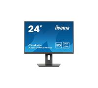 Display IIYAMA 24,1'' 1920x1200 16:10 IPS borderless su 3 lati 4ms 300 cd/m2 1xHDMI 1xDisplayPort 4xUSB 1xUSB-C HPs 2x2W Supporto regolabile in altezza di 15 cm Pivot - Nouvo