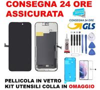 DISPLAY LCD INCELL PER APPLE IPHONE 15 TOUCH VETRO SCHERMO PARI A ORIGINALE