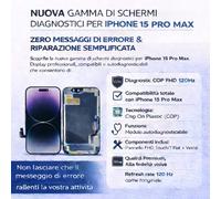 Display iPhone 12 13 14 15 No Messaggio Errore True Tone versione 60/120Hz