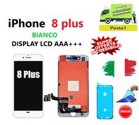 DISPLAY iPHONE 8 Plus BIANCO TOUCHSCREEN VETRO QUALITA' PARI ALL' ORIGINALE TOP
