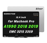 Display LCD a LED per MacBook Pro A1990 15” Retina, assemblaggio completo per display da metà 2018 (argento)