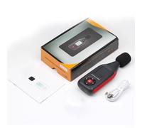 Display LCD Casa per Livello Uso Industriale 130dB Nero con Data Log A/c Pesatura dal Rilevatore Suono Digitale Allarme Meter Rumore a 30