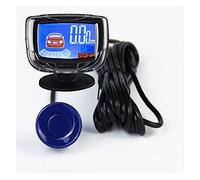 Display LCD Del Radar Parcheggio Inverso Con 4 Sensori Di Rilevamento Del Monitor Del Radar Parcheggio Backup Cicalino+discorso sensori parcheggio(Blu)