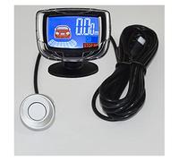 Display LCD Del Radar Parcheggio Inverso Con 4 Sensori Di Rilevamento Del Monitor Del Radar Parcheggio Backup Cicalino+discorso sensori parcheggio(Argento)