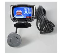 Display LCD Del Radar Parcheggio Inverso Con 4 Sensori Di Rilevamento Del Monitor Del Radar Parcheggio Backup Cicalino+discorso sensori parcheggio(Grey)