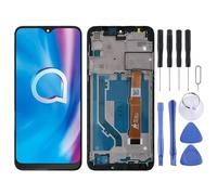 Display LCD del Telefono Cellulare Assemblaggio Completo di Schermo e digitalizzatore LCD con Telaio per Alcatel 1S 2020 OT5028 5028 5028Y 5028A 5028D 5028U (Nero) Parte di Riparazione