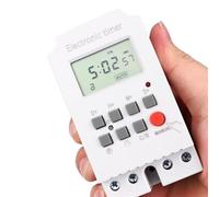 Display LCD digitale timer interruttore 168 ore controllo elettronico del tempo 220 V su guida Din giorni settimanali ora relè intelligente programmabile(KG316T-III)