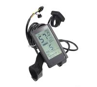 Display LCD E-Bike 24V-48V 5Pin Protocollo No.2 | Misto metallo e plastica, scocca , impermeabile, lunga durata, colore nero