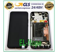 DISPLAY LCD ORIGINALE FRAME BATTERIA HUAWEI P SMART Z STK-LX1 LX2 L21 TOUCH NERO