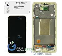 DISPLAY LCD FRAME ORIGINALE SAMSUNG SERVICE PACK GALAXY A55 5G 2024 A556 GIALLO
