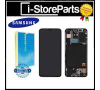 DISPLAY LCD FRAME ORIGINALE SERVICE PACK PER SAMSUNG A40 SM-A405 TOUSCH NERO