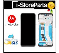 DISPLAY LCD FRAME PARI ORIGINALE MOTOROLA MOTO G73 5G XT2237 TOUCH VETRO NERO