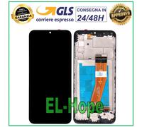 DISPLAY LCD + FRAME PER SAMSUNG GALAXY A02S SM A025G TOUCH SCREEN ASSEMBLATO