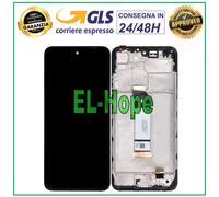 DISPLAY LCD + FRAME PER XIAOMI POCO M3 PRO 5G M2103K19PG TOUCH SCREEN VETRO NERO