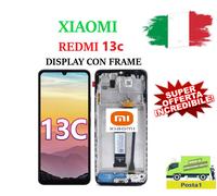 DISPLAY FRAME PER XIAOMI REDMI 13C 23100RN82L / POCO C65 2310FPCA4G TOUCH VETRO