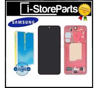DISPLAY LCD FRAME ROSSO ORIGINALE SERVICE PER SAMSUNG S25 SM S931B TOUCH SCHERMO