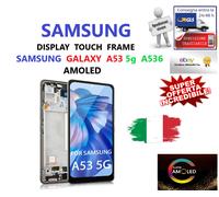 DISPLAY LCD FRAME SAMSUNG GALAXY A53 5G 2022 SM A536 A536B TOUCH SCREEN NERO