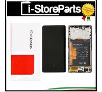 DISPLAY LCD FRAME SILVER TOUCH BATTERIA ORIGINALE PER HONOR MAGIC 5 LITE RMO-NX1