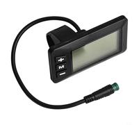 Display LCD GD01 impermeabile a 5 pin per bici elettriche, supporto multi tensione per 24 V 36 V 48 V funzionalità avanzate per la sicurezza