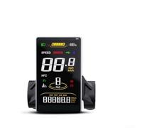 Display LCD impermeabile M58 a 5 pin per BAFANG Ebike Motor Systems 24 V 36 V 48 V 52 V incluso monitoraggio della velocità, distanza percorsa, stato della batteria e rilevamento degli errori