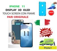DISPLAY LCD INCELL PARI ORIGINALE PER APPLE IPHONE 11 TOUCH SCREEN SCHERMO VETRO