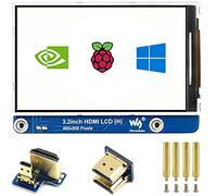 Display LCD IPS da 3,2 pollici (H) per Raspberry Pi 4B/3B+/3B/2B/Zero/Zero W/Zero WH e Jetson Nano e Windows 11/10/8.1/8/7, 480×800 Pixel, luminosità regolabile, nessun tocco