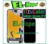 DISPLAY LCD iTruColor SOFT OLED PER APPLE IPHONE 15 TOUCH SCREEN VETRO SCHERMO