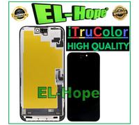 DISPLAY LCD iTruColor SOFT OLED PER APPLE IPHONE 16 PLUS TOUCH VETRO SCHERMO