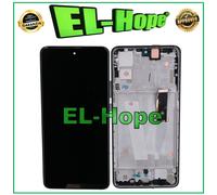 DISPLAY LCD OLED FRAME PER MOTOROLA MOTO EDGE 30 XT2203 TOUCH SCREEN VETRO NERO