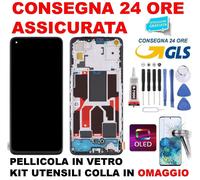 DISPLAY LCD OLED FRAME PER OPPO FIND X3 LITE CPH2145 / RENO 5 5G TOUCH SCREEN