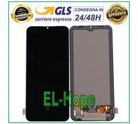 DISPLAY LCD OLED PER XIAOMI MI 10 LITE 5G M2002J9S TOUCH SCREEN SCHERMO NERO