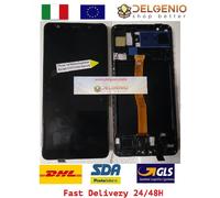 DISPLAY LCD oled Samsung A750F Galaxy A7 2018 NERO vetrino touch vetro schermo