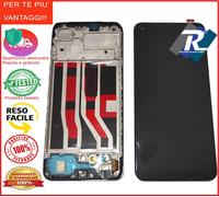 DISPLAY LCD OPPO A74 4G CPH2219 F19 CPH2219 4G TOUCH SCREEN TFT NERO + FRAME