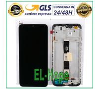 DISPLAY LCD ORIGINALE FRAME XIAOMI REDMI 9C M2006C3MG TOUCH SCHERMO VETRO NERO