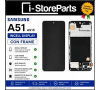 DISPLAY LCD ORIGINALE INCELL TFT PER SAMSUNG A51 A515 A515F VETRO TOUCH FRAME