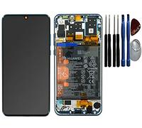 Display LCD Originale per Huawei P30 Lite New Edition Mar-LX1B -, Telaio Nero e Batteria