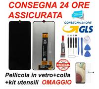 DISPLAY LCD ORIGINALE SAMSUNG GALAXY A12 SM-A127 F/DSN TOUCH VETRO SCHERMO